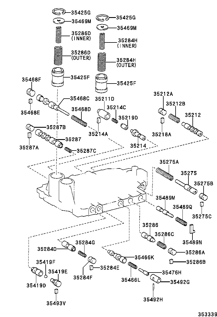90339-A0010 SEAT, PLUG (FOR LOCK UP RELAY VALVE) product image