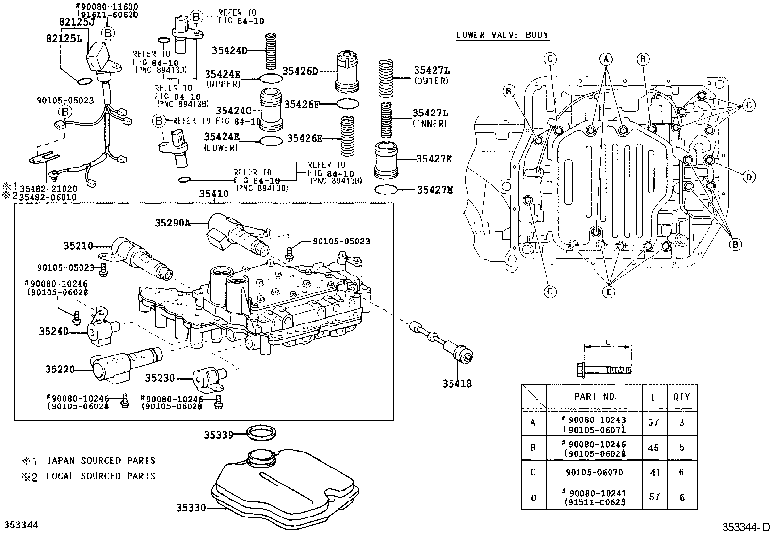 Toyota 35410-33140 BODY ASSY, TRANSMISSION VALVE
