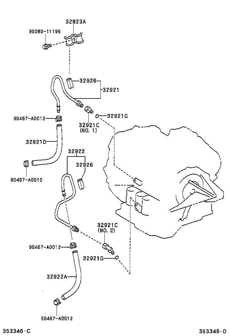 Toyota 32910-33070 COOLER ASSY, OIL