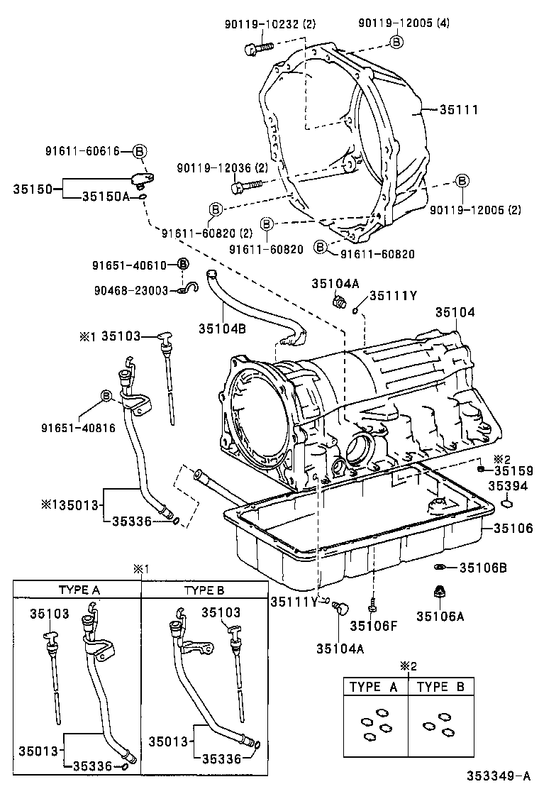 35103-60170 GAGE SUB-ASSY, TRANSMISSION OIL LEVEL product image