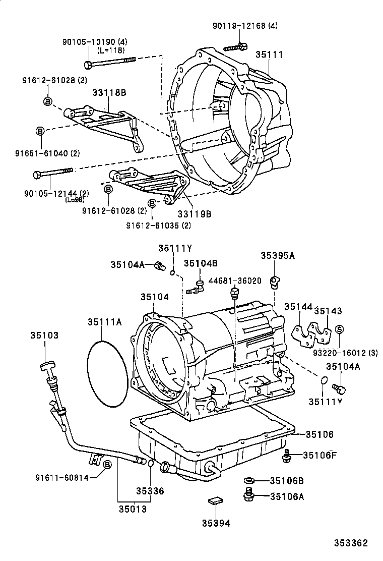 35103-30420 GAGE SUB-ASSY, TRANSMISSION OIL LEVEL product image