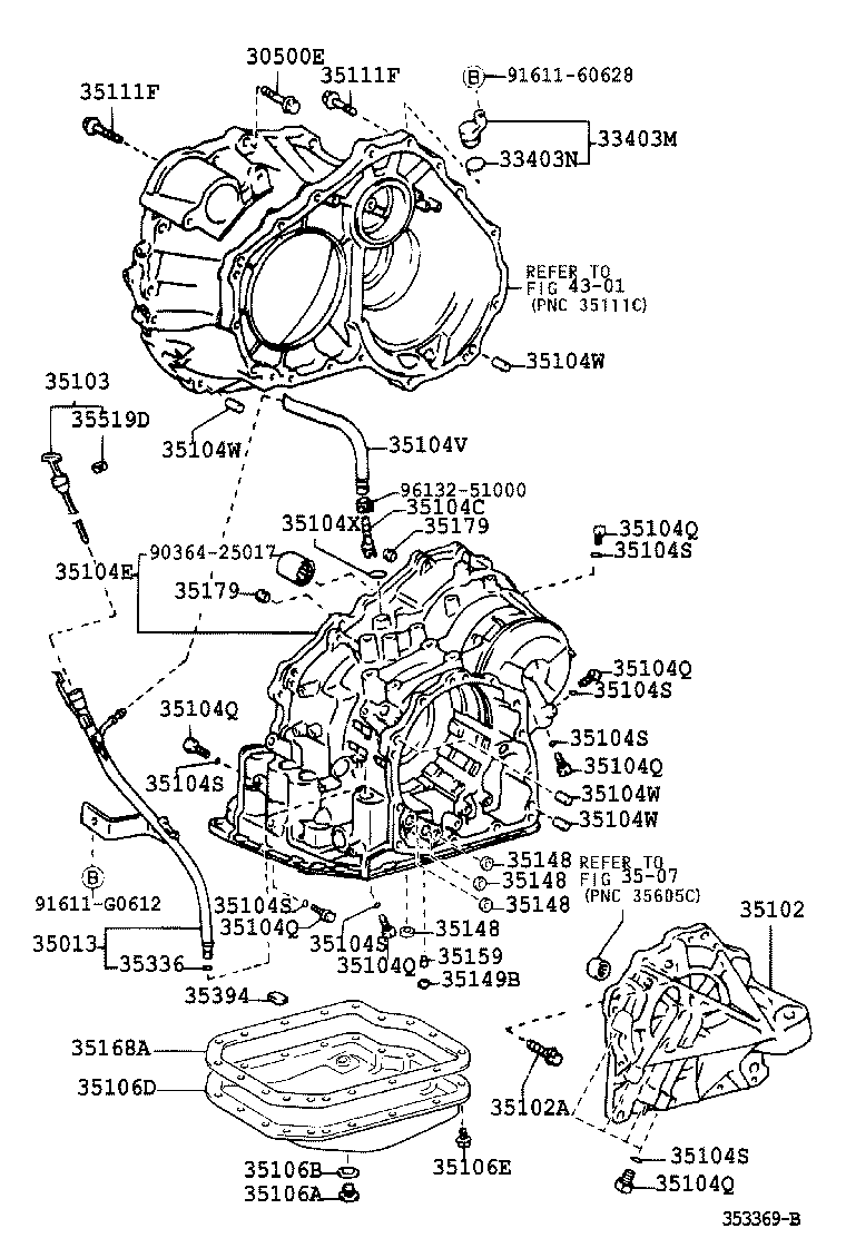 Toyota 35106-33040 PAN SUB-ASSY, AUTOMATIC TRANSAXLE OIL
