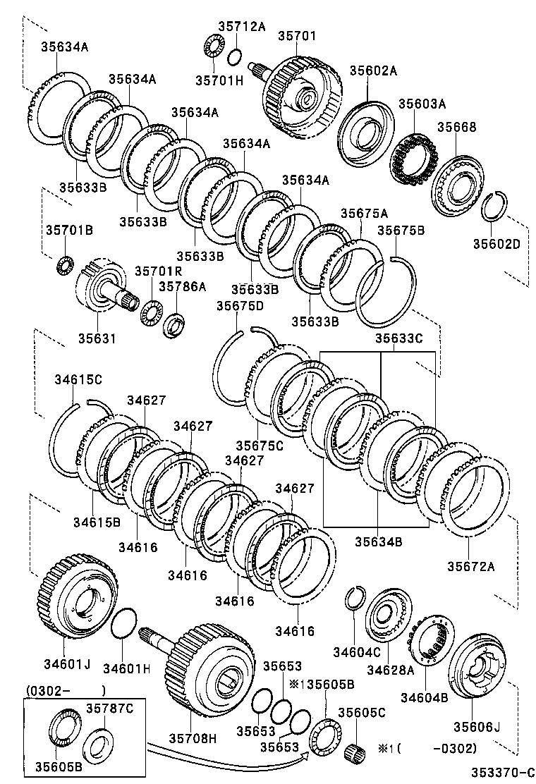 Toyota 34601-33020 DRUM SUB-ASSY, OVERDRIVE DIRECT CLUTCH