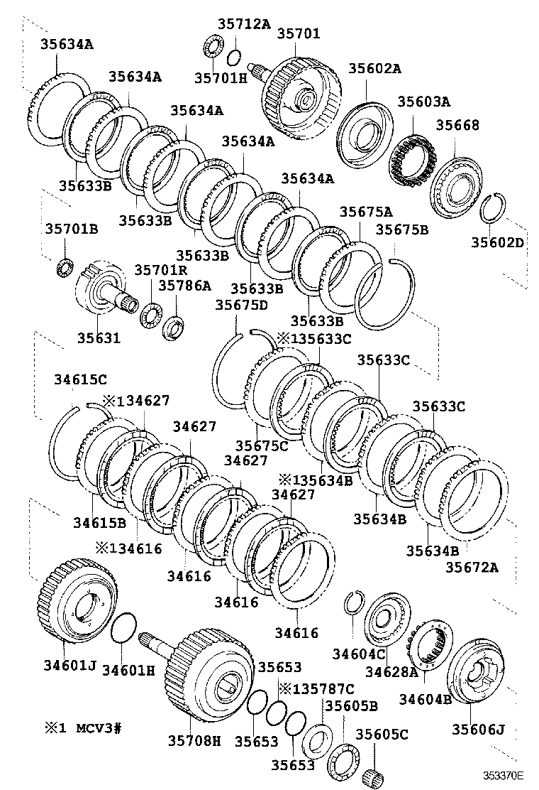 Toyota 35602-06010 PISTON SUB-ASSY, FORWARD CLUTCH