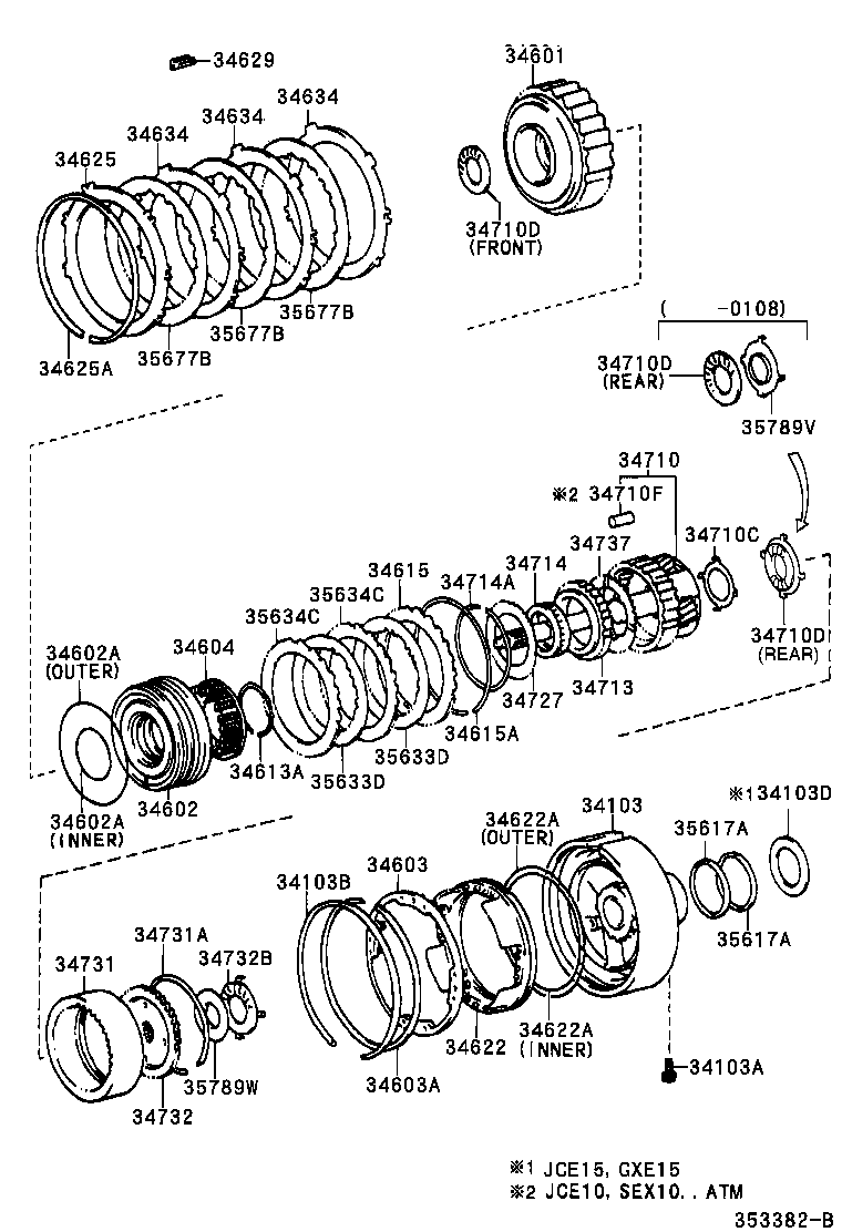 34710-30100 GEAR ASSY, OVERDRIVE PLANETARY product image