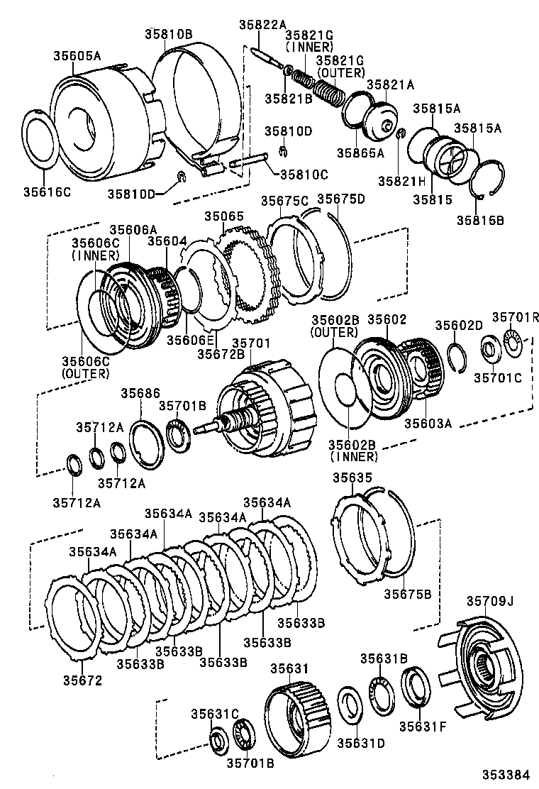 35675-22110 FLANGE, REAR CLUTCH product image