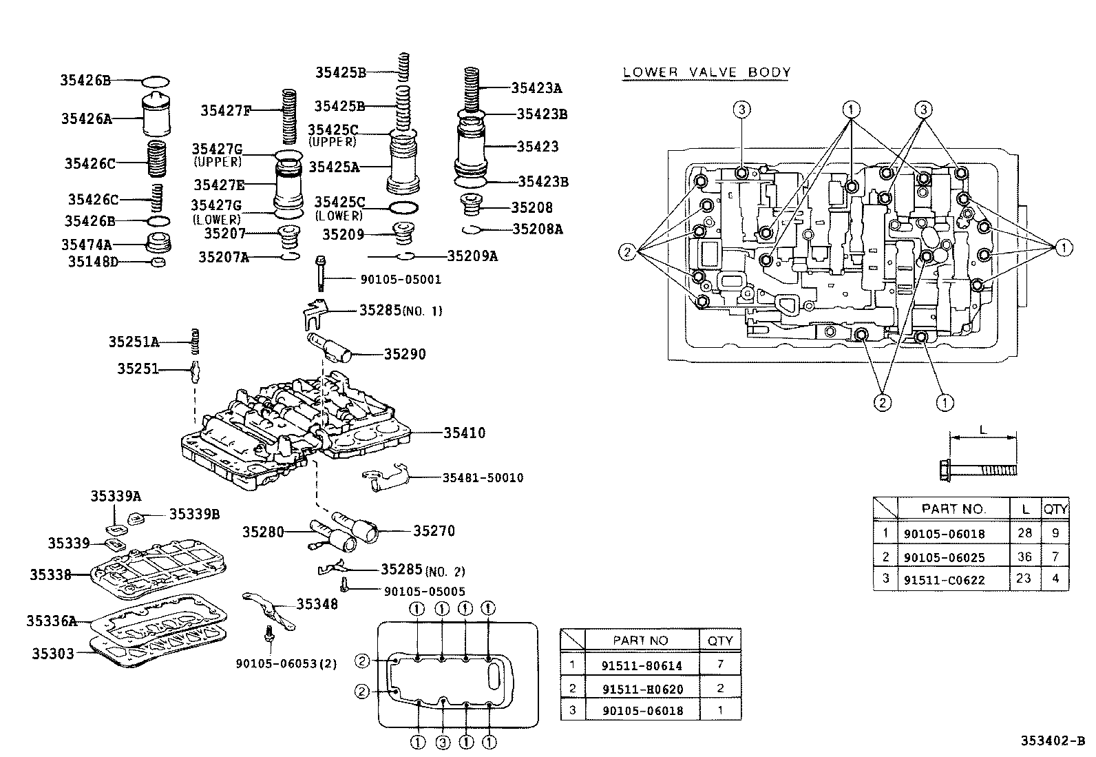 35208-53010 SPRING SUB-ASSY, B-2 ACCUMULATOR product image