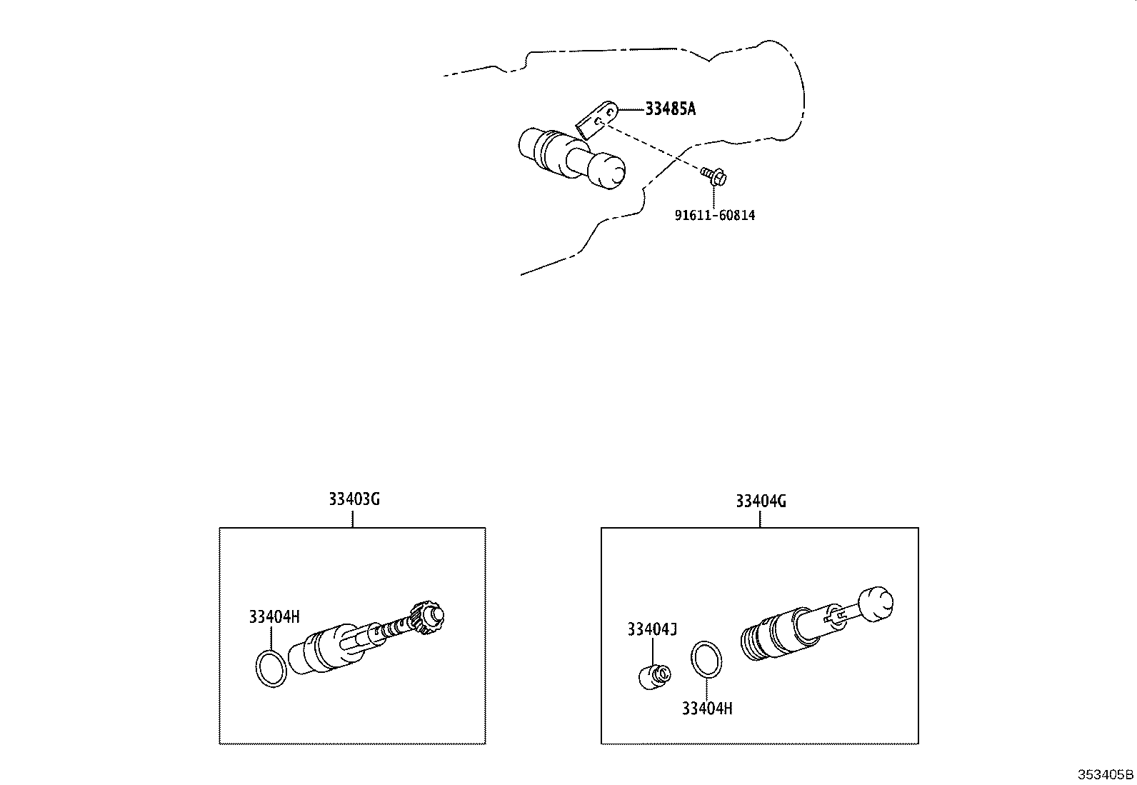 33485-30030 PLATE, SPEEDOMETER SLEEVE LOCK (ATM) product image