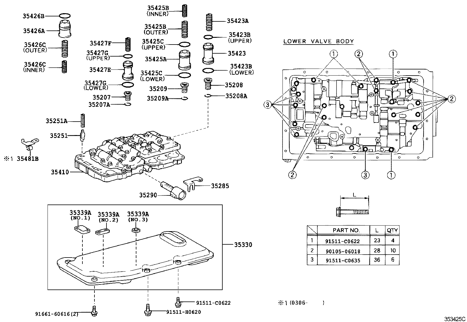 35481-24010 CLAMP, VALVE BODY WIRE HARNESS product image