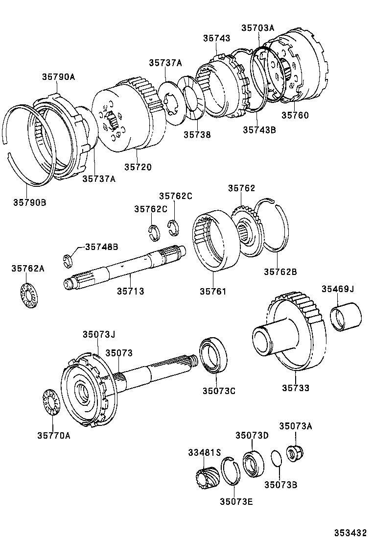 35762-36020 FLANGE, REAR PLANETARY RING GEAR product image