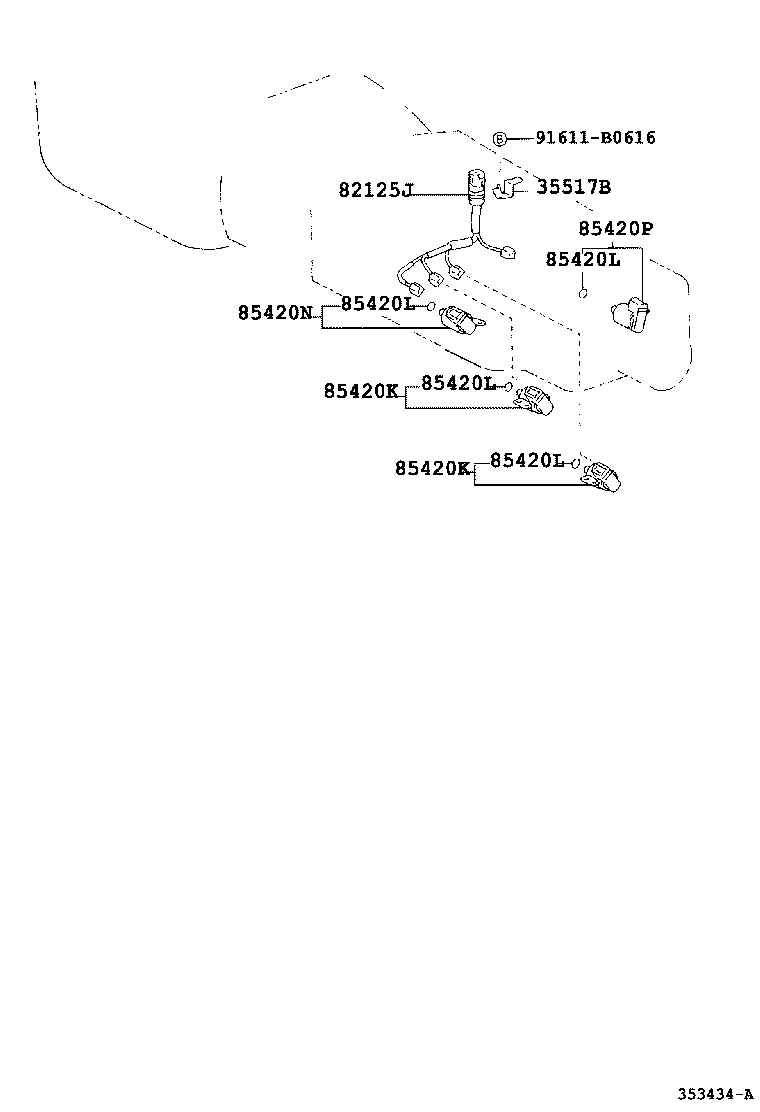 35517-37010 PLATE, TRANSMISSION WIRE LOCK product image