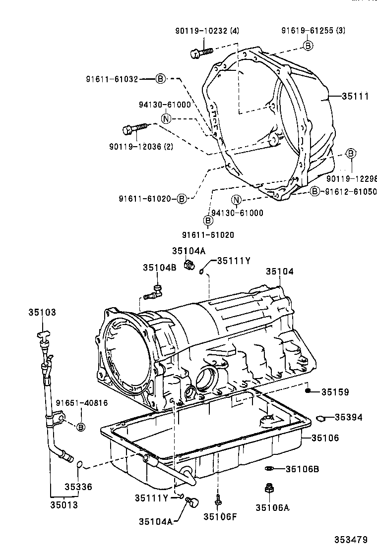 35103-34060 GAGE SUB-ASSY, TRANSMISSION OIL LEVEL product image