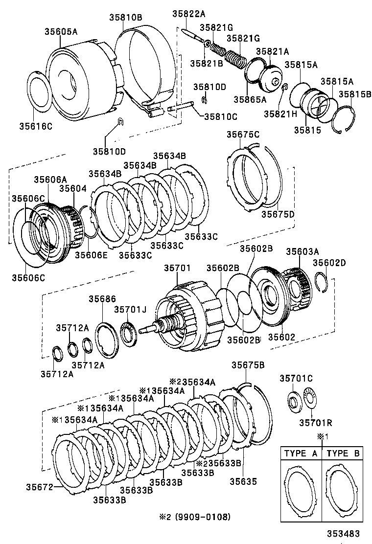 35065-30110 DRUM SUB-ASSY, REAR CLUTCH & FRONT SUN GEAR product image