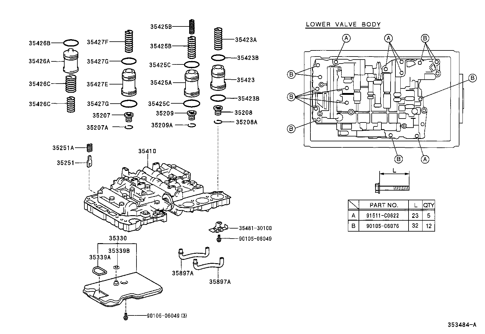 35432-35240 PLATE, VALVE BODY, NO.1 product image