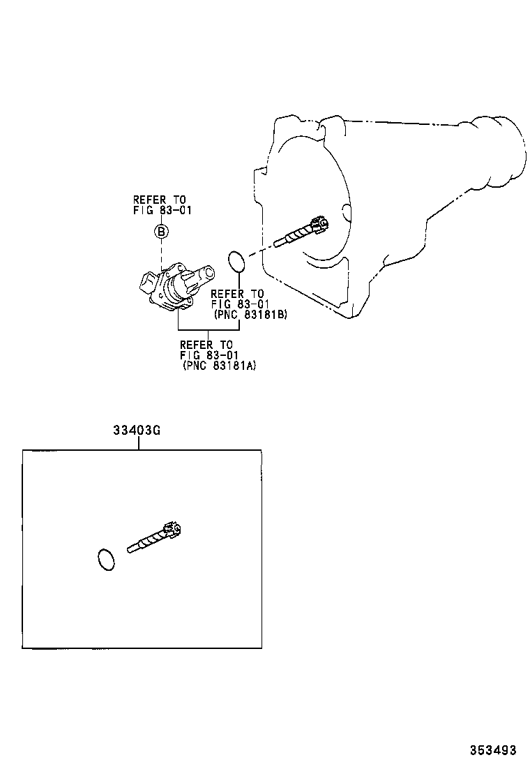 33485-25010 PLATE, SPEEDOMETER SLEEVE LOCK (ATM) product image