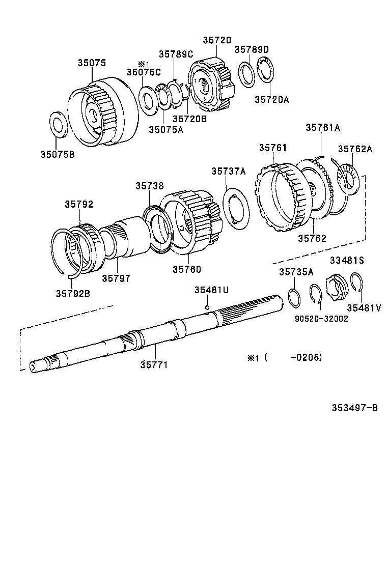 35760-30060 GEAR ASSY, REAR PLANETARY product image