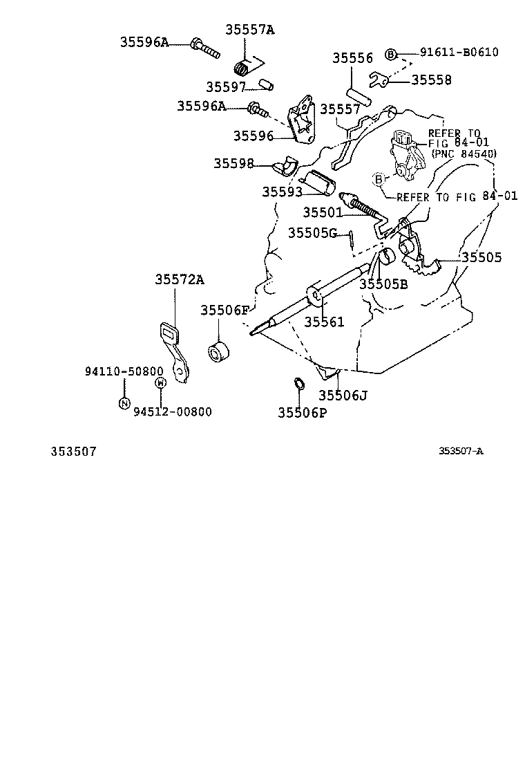 35501-12030 ROD SUB-ASSY, PARKING LOCK product image
