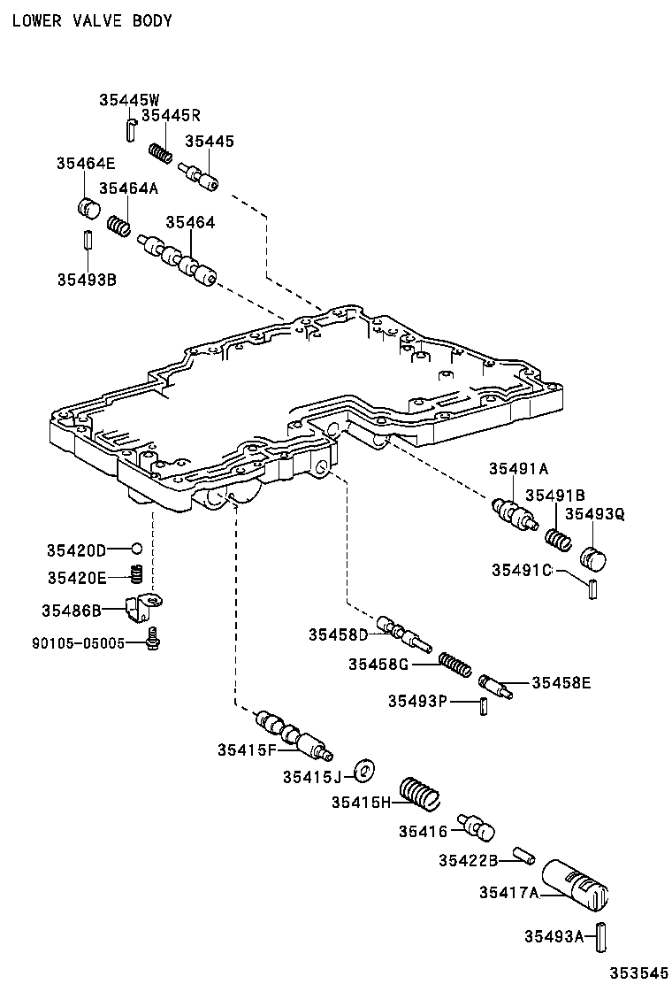 35432-35240 PLATE, VALVE BODY, NO.1 product image