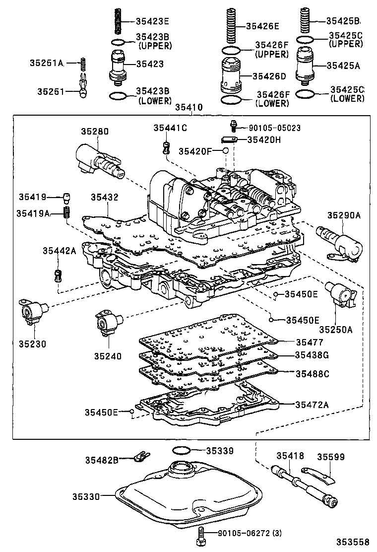 35410-52051 BODY ASSY, TRANSMISSION VALVE product image