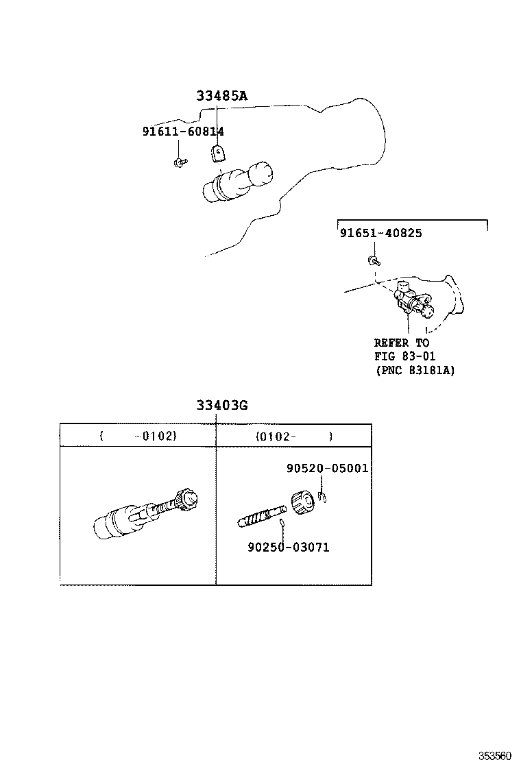 33480-30100 GEAR SUB-ASSY, SPEEDOMETER DRIVEN (ATM) product image