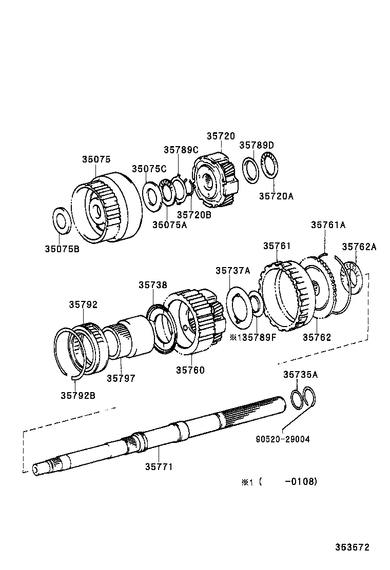35073-35030 SHAFT, OUTPUT product image