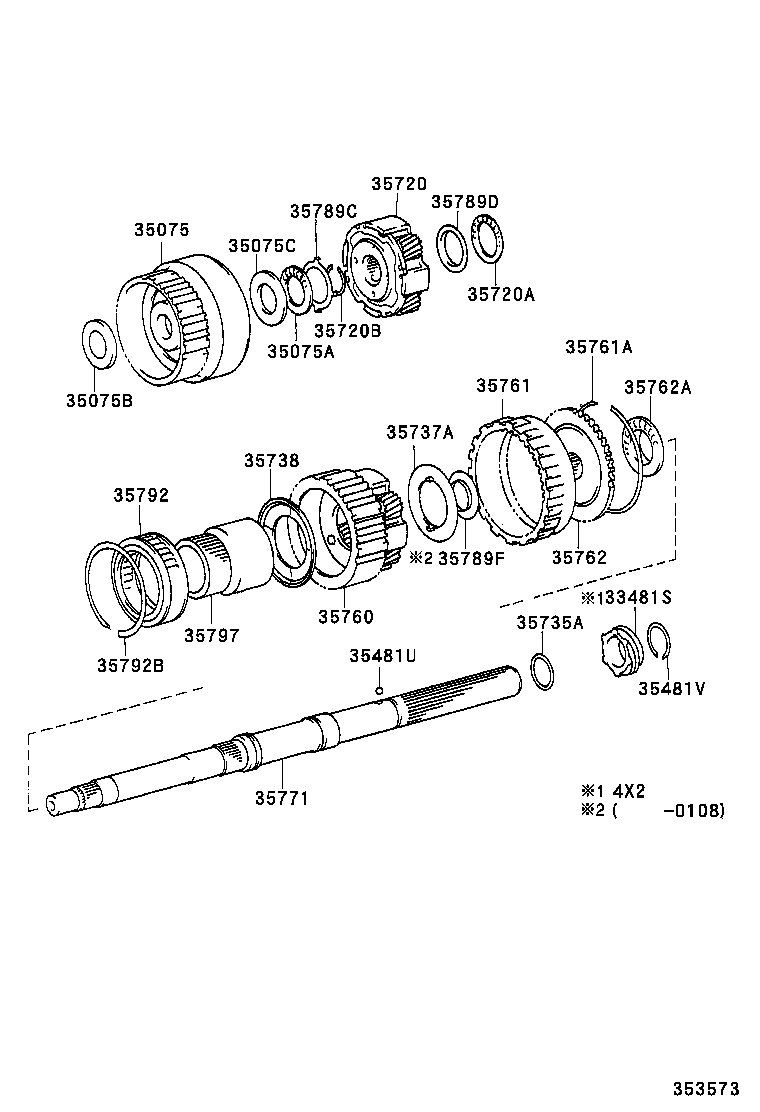33481-26120 GEAR, SPEEDOMETER DRIVE (ATM) product image