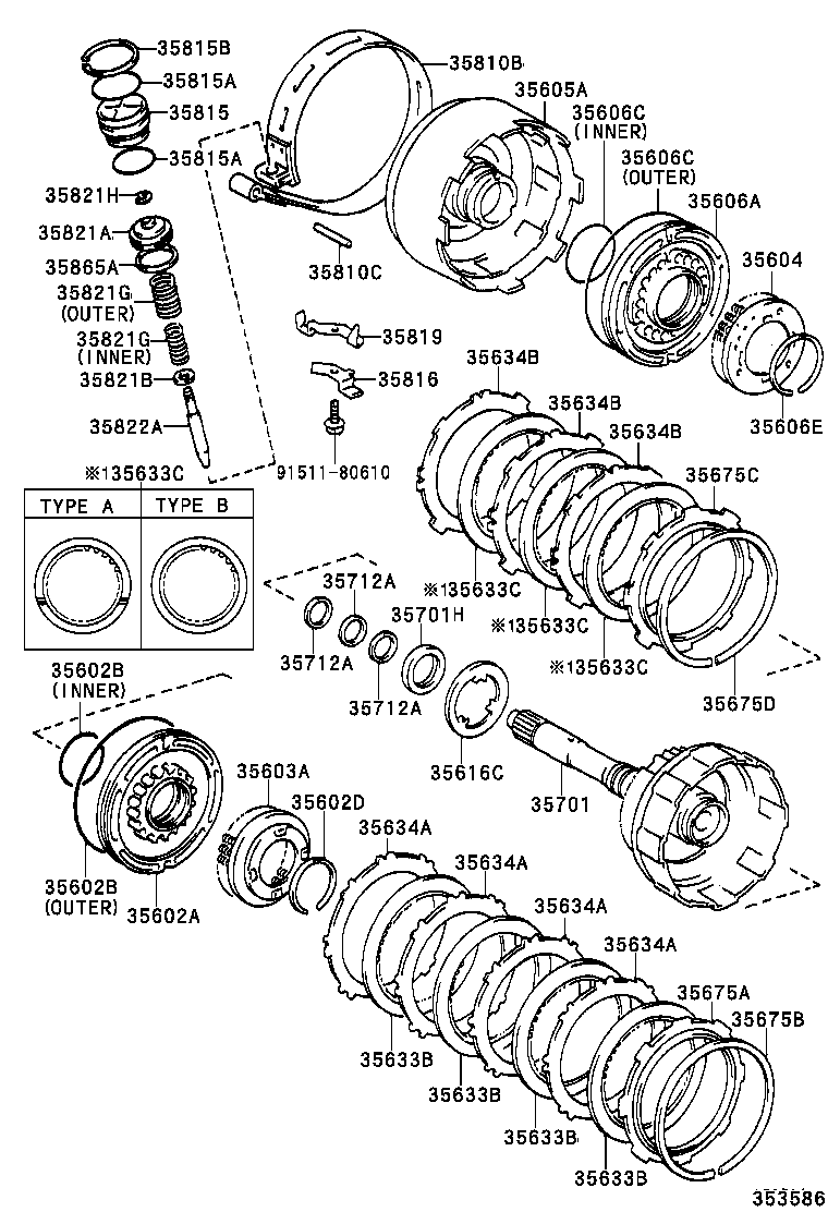 35633-32060 DISC, CLUTCH (FOR DIRECT MULTIPLE DISC CLUTCH) product image