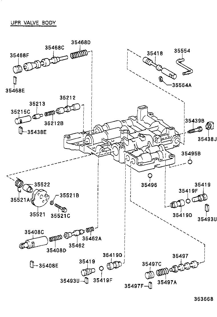 35410-12600 BODY ASSY, TRANSMISSION VALVE product image