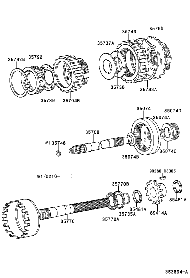 35738-22011 WASHER, PLANETARY CARRIER THRUST, NO.2 product image