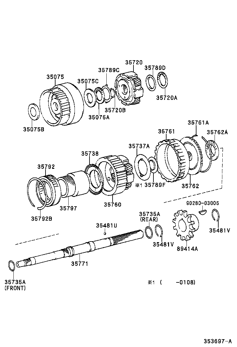 35738-22011 WASHER, PLANETARY CARRIER THRUST, NO.2 product image