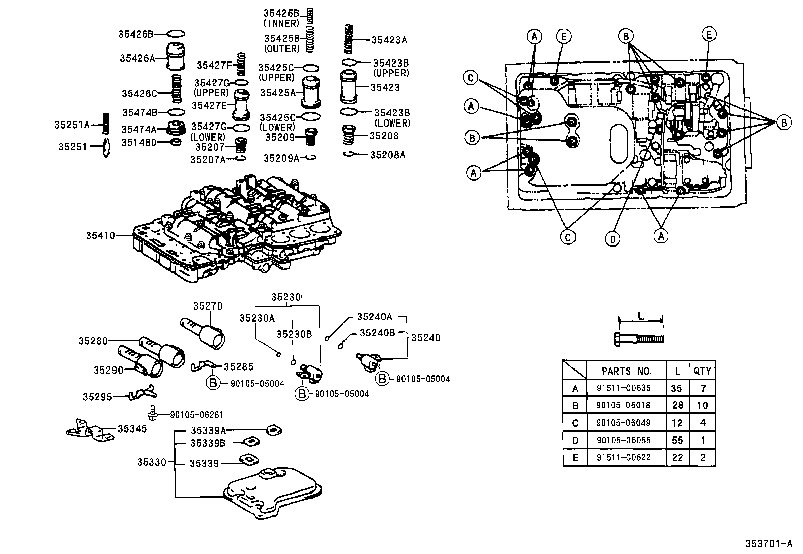 35410-3A040 BODY ASSY, TRANSMISSION VALVE product image