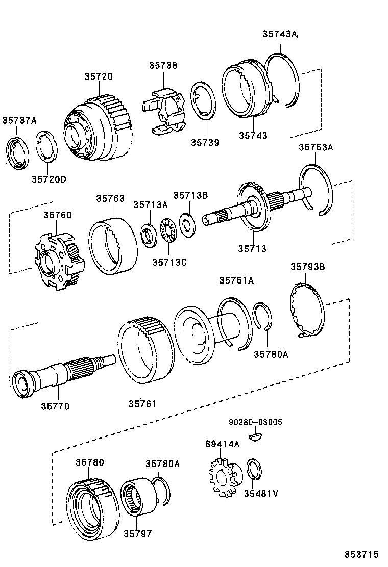 35738-22011 WASHER, PLANETARY CARRIER THRUST, NO.2 product image