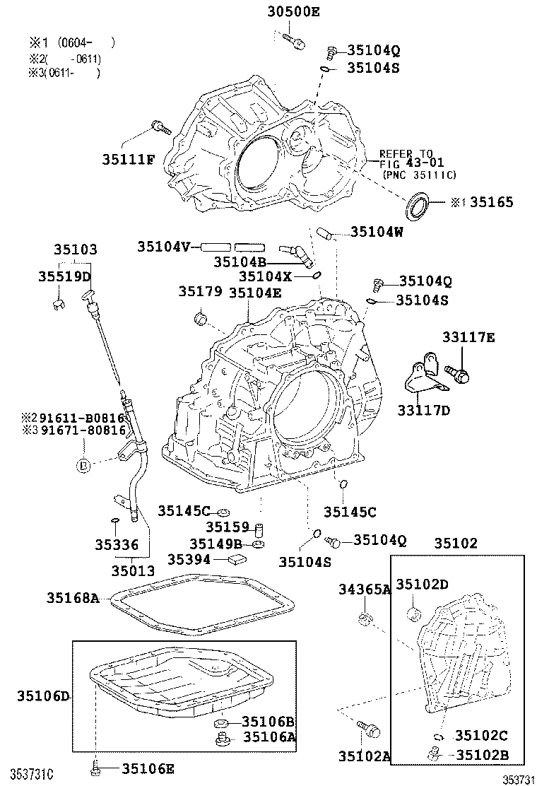 35013-12520 TUBE SUB-ASSY, TRANSMISSION OIL FILLER product image