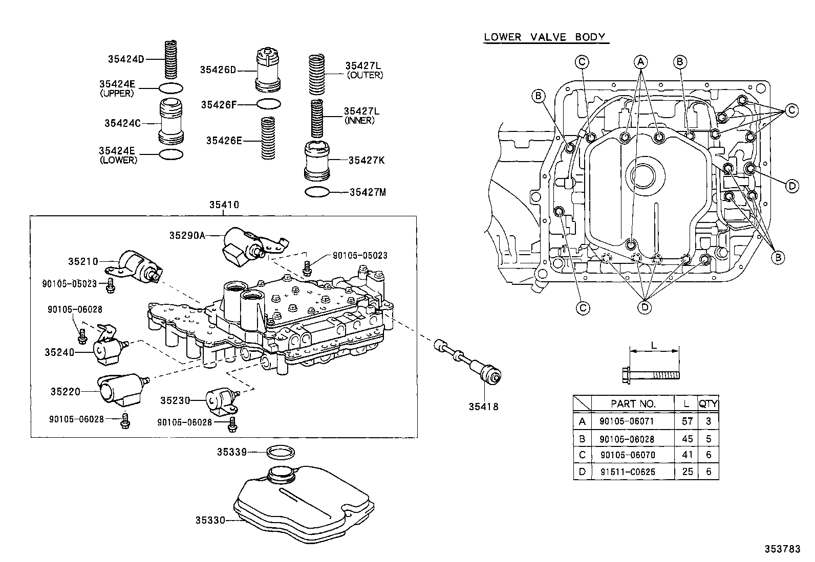 35219-28010 PLUNGER, LOCK UP CONTROL VALVE product image