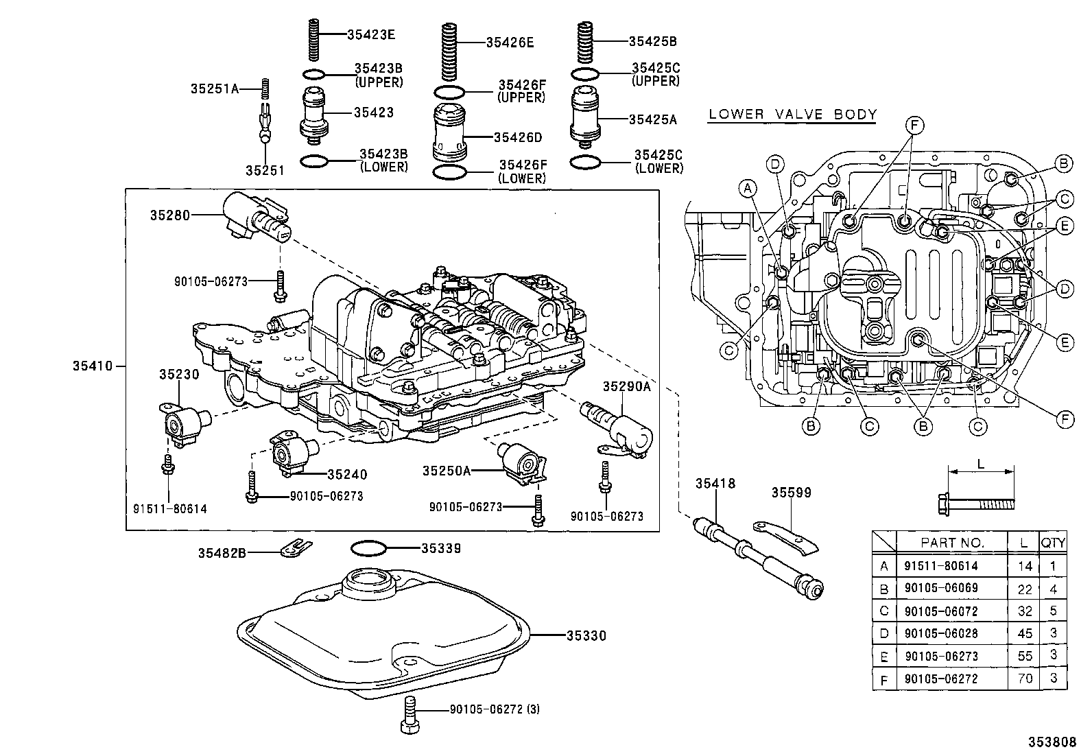 35432-42020 PLATE, VALVE BODY, NO.1 product image