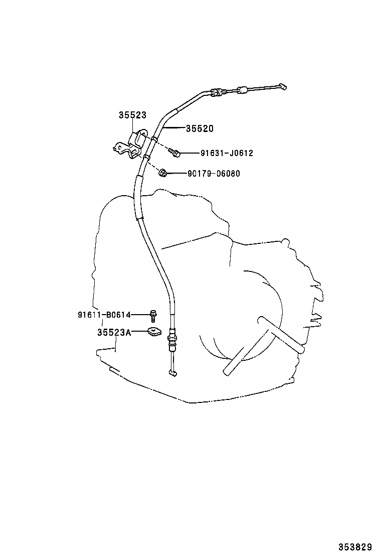 35523-YC030 CLAMP, THROTTLE CABLE product image