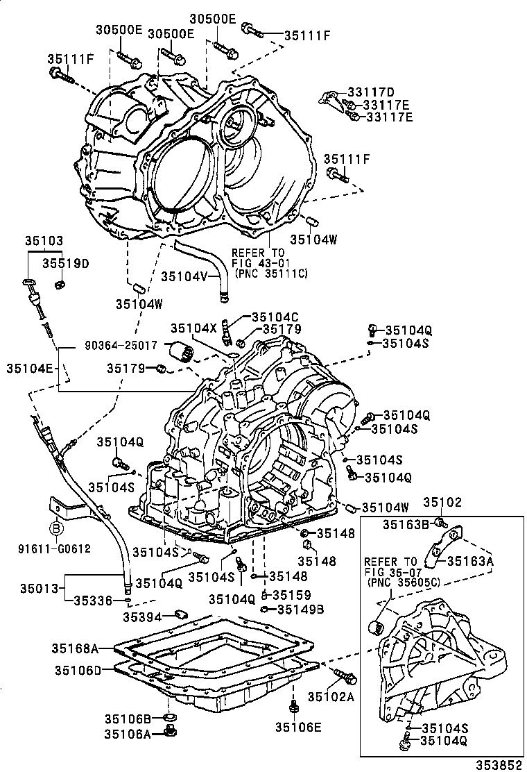 35013-YC040 TUBE SUB-ASSY, TRANSMISSION OIL FILLER product image