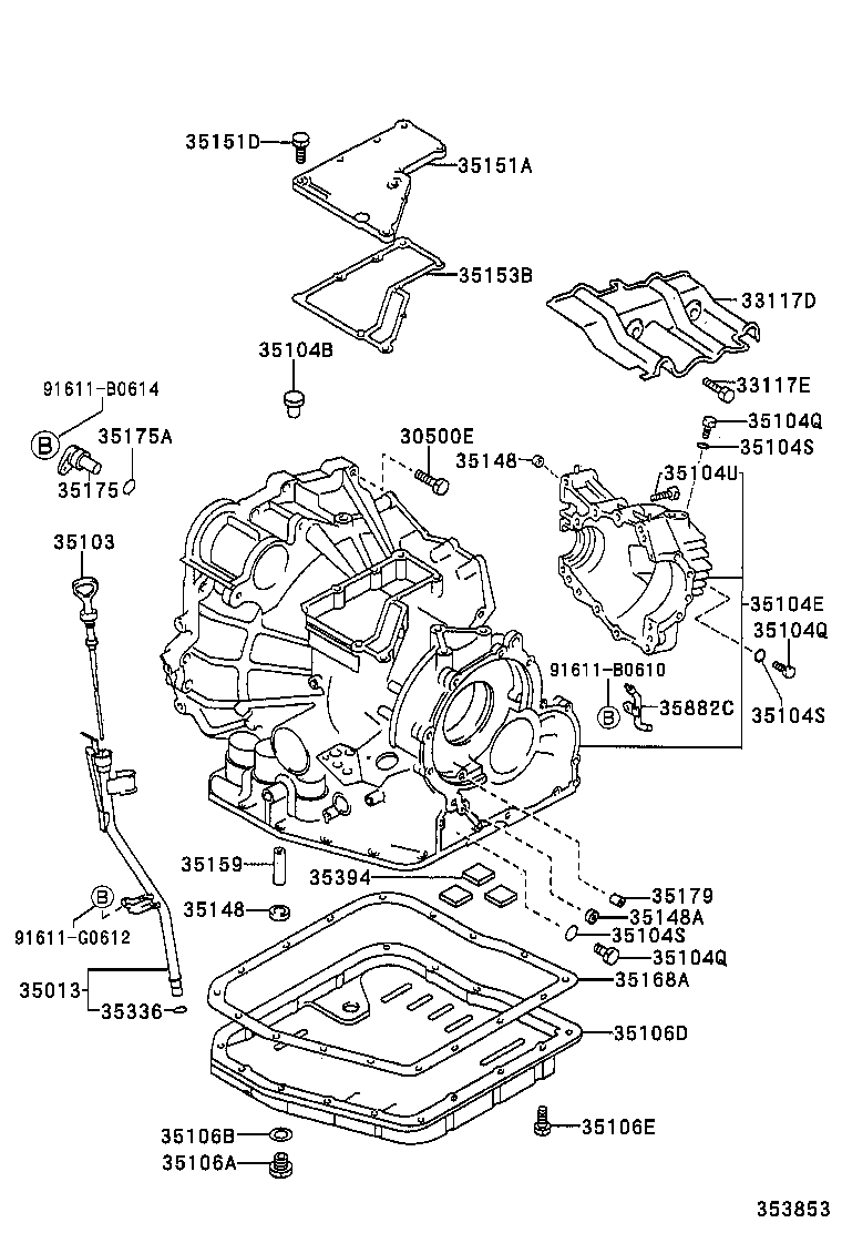 35013-YC040 TUBE SUB-ASSY, TRANSMISSION OIL FILLER product image
