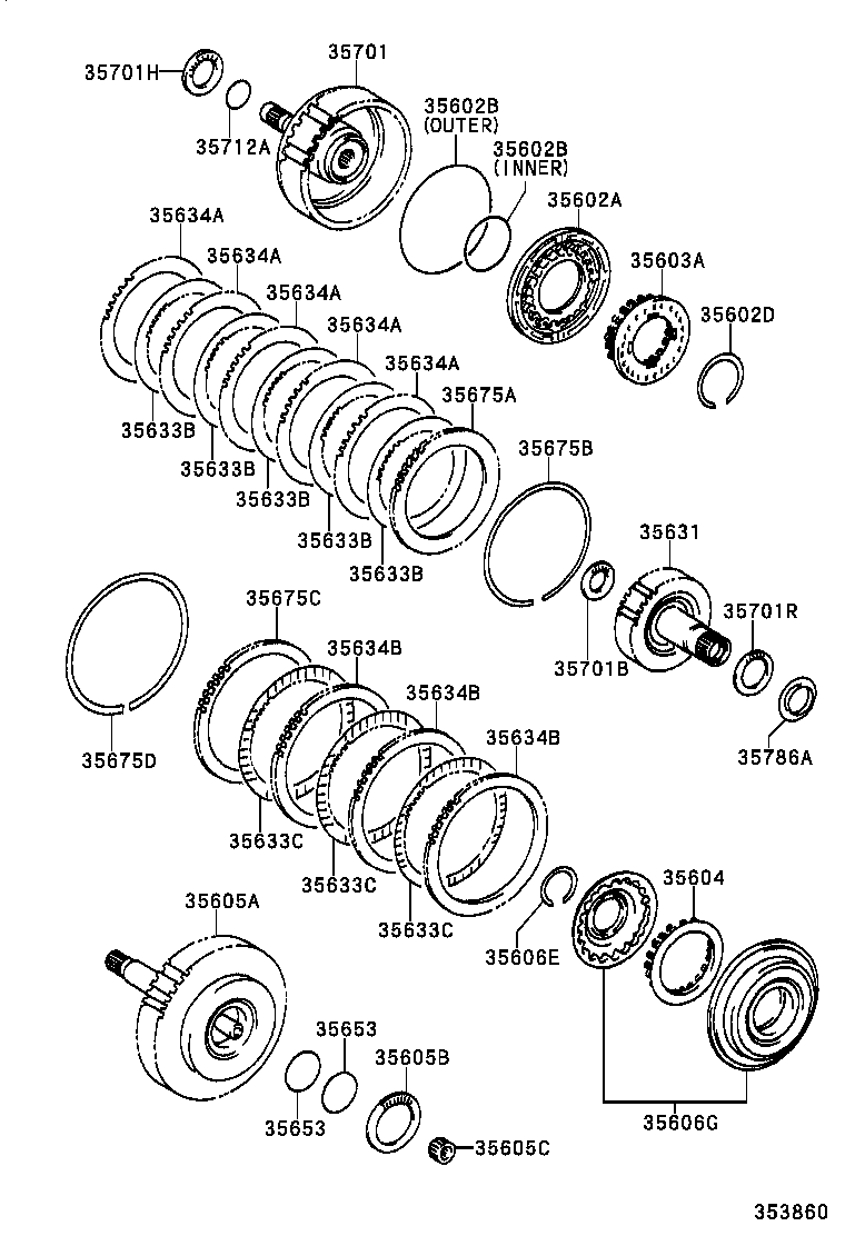 35633-41010 DISC, CLUTCH (FOR DIRECT MULTIPLE DISC CLUTCH) product image