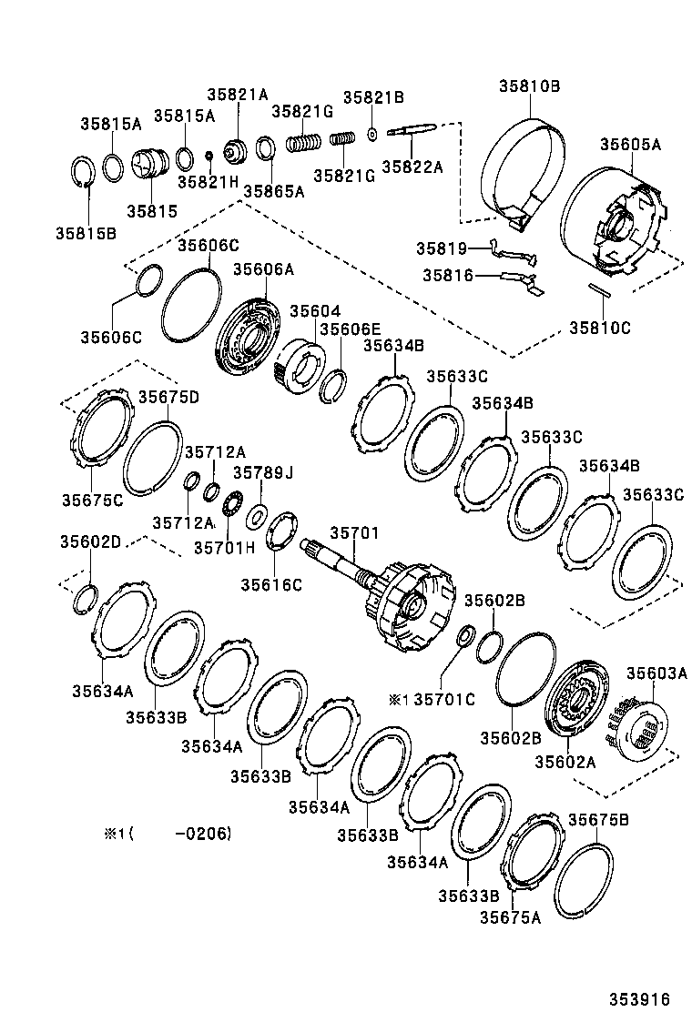 35605-48010 DRUM SUB-ASSY, DIRECT CLUTCH product image