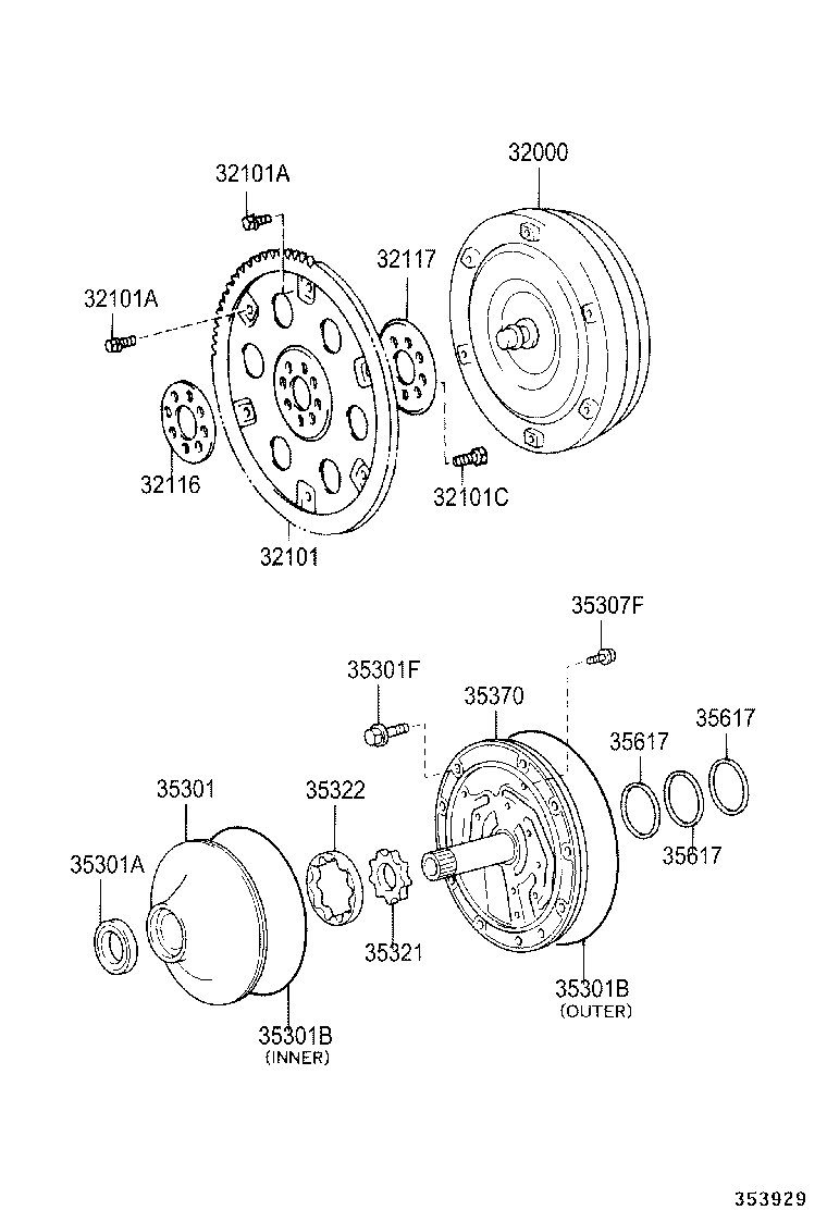 35321-60150 GEAR, FRONT OIL PUMP DRIVE product image