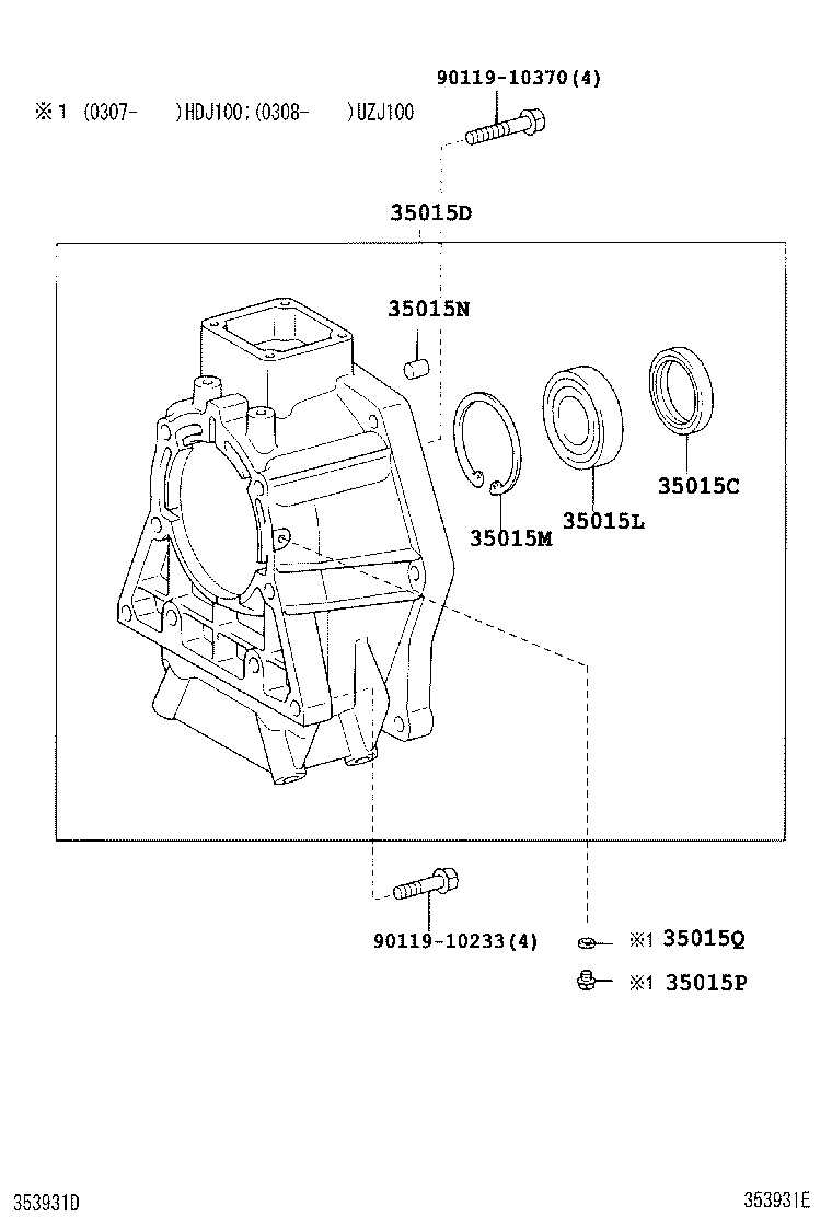 35015-60180 ADAPTER SUB-ASSY, TRANSMISSION CASE product image