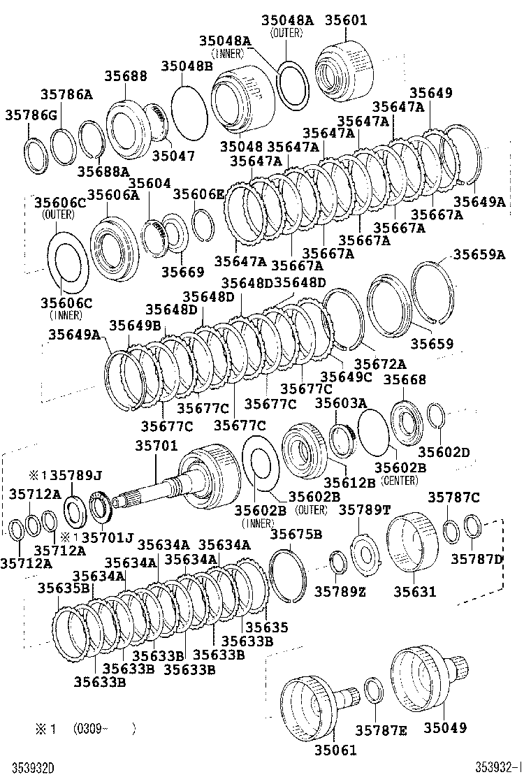 35701-60050 SHAFT SUB-ASSY, INPUT product image