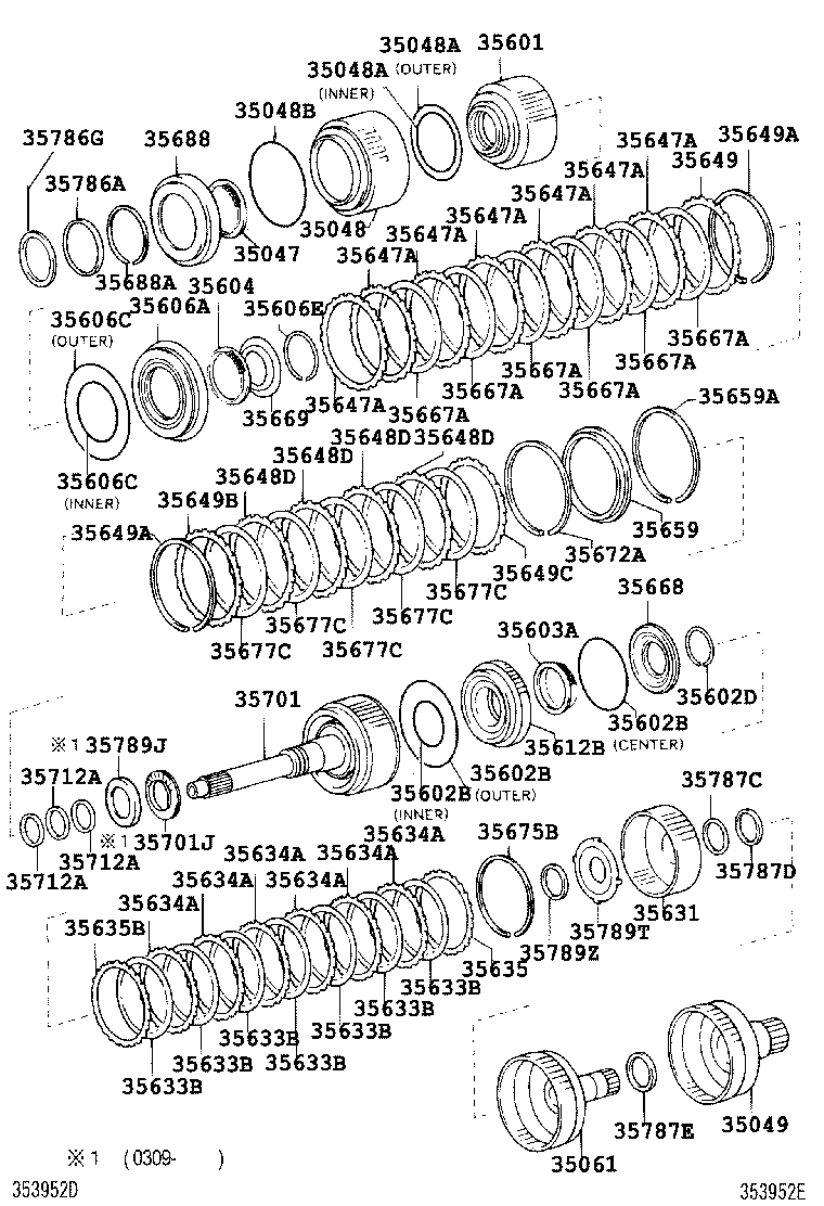 35701-60050 SHAFT SUB-ASSY, INPUT product image