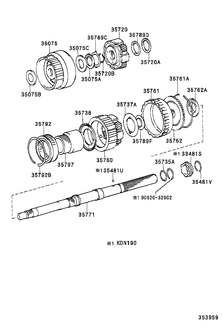 35073-35050 SHAFT, OUTPUT product image