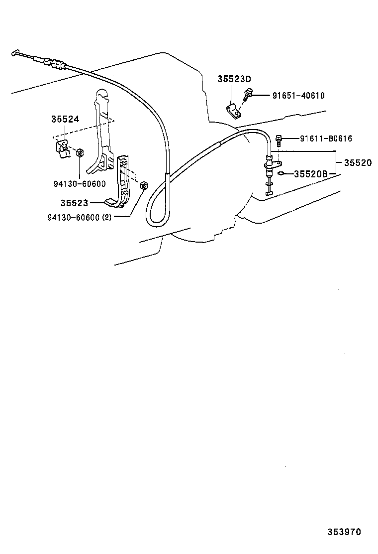 35523-35230 CLAMP, THROTTLE CABLE, NO.2 product image
