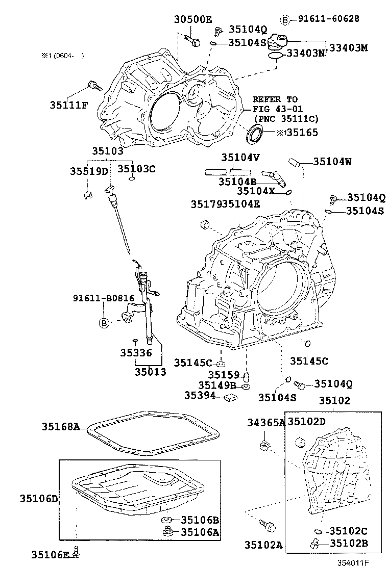 35013-32220 TUBE SUB-ASSY, TRANSMISSION OIL FILLER product image