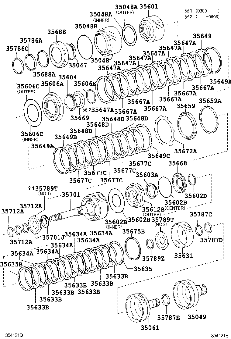 Toyota 35601-60010 DRUM SUB-ASSY, CLUTCH
