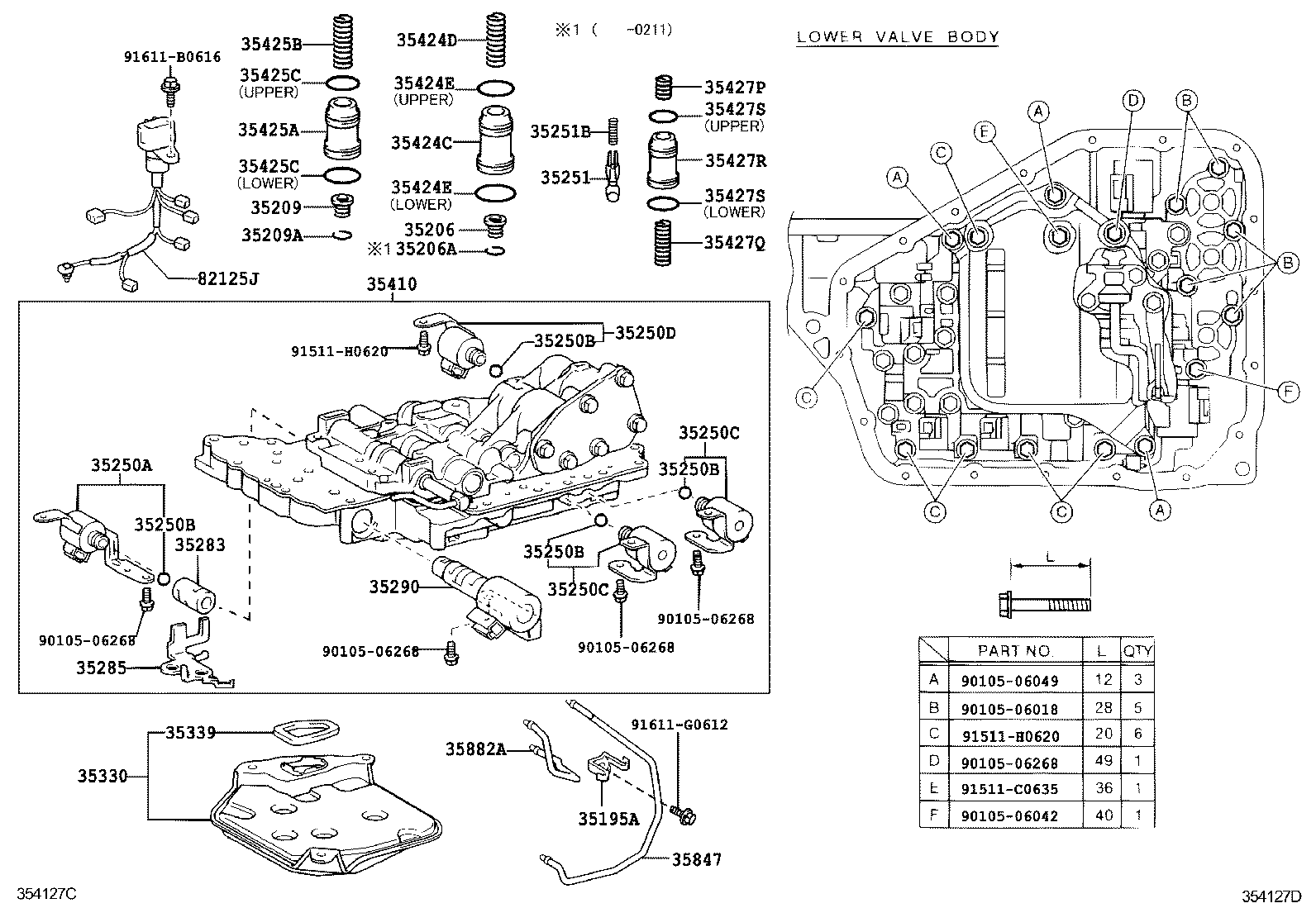 35209-52010 SPRING SUB-ASSY, C-2 ACCUMULATOR product image