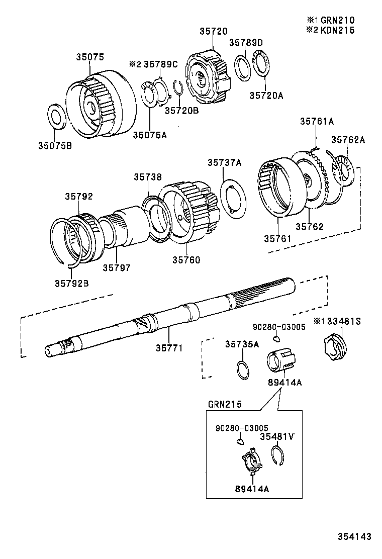 33481-34010 GEAR, SPEEDOMETER DRIVE (ATM) product image